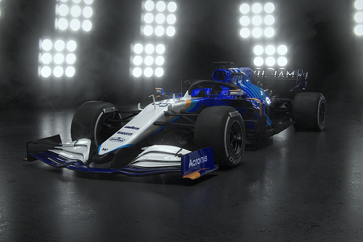 ウイリアムズ 斬新なカラーリングの新車 Fw43b を発表 Arアプリでのお披露目は ハッキング により実現せず Motorsport Com 日本版 自動車情報サイト 新車 中古車 Carview