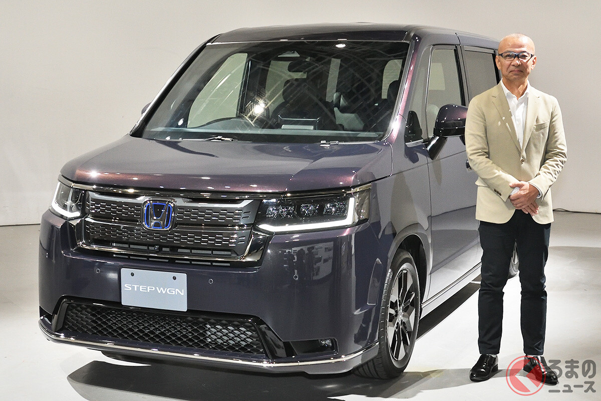 ホンダ新型「ステップワゴン」初公開！ 7年ぶり刷新で新仕様「エアー」設定 「脱乗り物酔い」掲げ今春発売