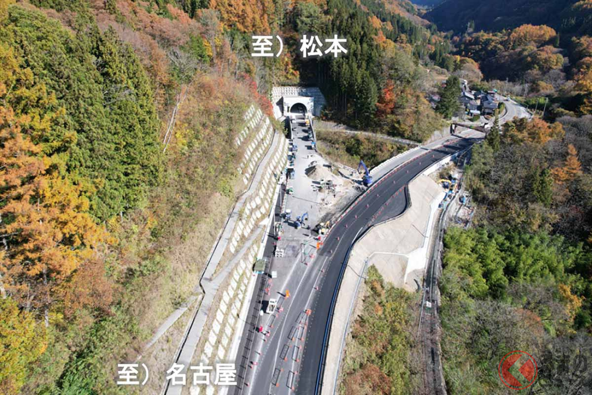 国道19号「桜沢トンネル」がもうすぐ開通！ カーブの多い現道を回避 災害にも強く