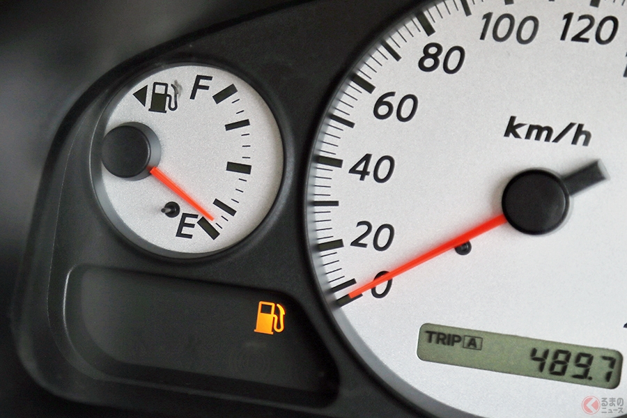車の燃料表示がゼロに あと何キロ走れるの 燃料切れが違反行為の場合も くるまのニュース 自動車情報サイト 新車 中古車 Carview