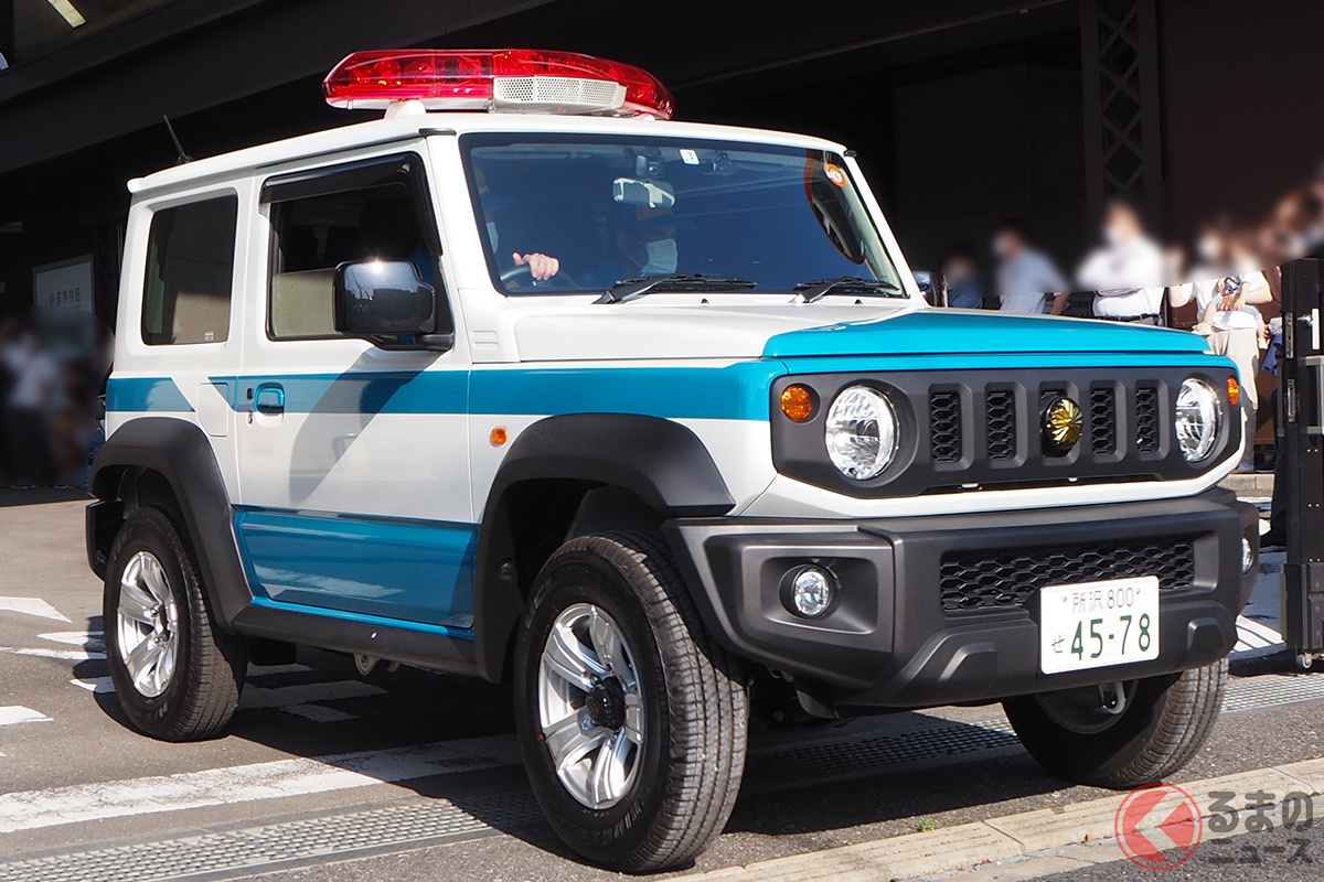 青白のスズキ ジムニー警察車両 に熱視線 パトカー勢ぞろい けいさつ車両展 に登場した災害対策車とは くるまのニュース 自動車情報サイト 新車 中古車 Carview