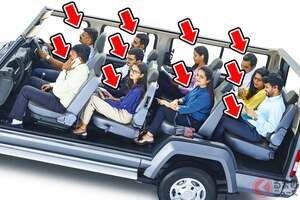 新車275万円で“10人”乗れる！ めちゃ斬新「大型SUV」に“反響殺到”！「詰めれば20人乗れる！」「1人で乗ると寂しそう…」の声も！ “4列シート”搭載「究極のファミリーカー」FORC「シティライン」印国仕様がスゴイ！