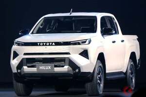 トヨタ新型「ハイラックス」世界初公開！ 10年ぶり全面刷新！ 9代目は内燃機関＆BEV設定！