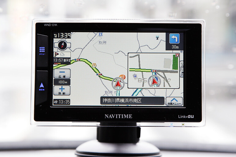 通信カーナビの実力は? ラーメン探しの実走編