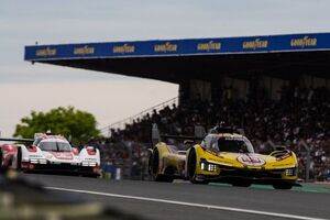 黄色い跳ね馬、フェラーリ83号車が総合優勝！　ポルシェがフェラーリの表彰台独占阻む｜ル・マン24時間