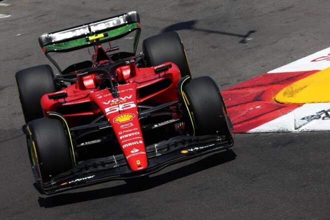 F1モナコGP FP1：サインツが首位、アロンソとハミルトンが続く。セッションはアルボンのクラッシュで赤旗終了