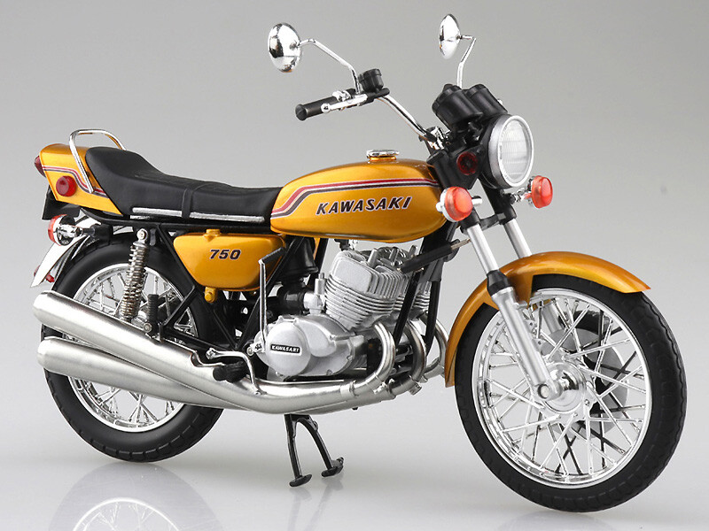 アオシマから「1/12 完成品バイク KAWASAKI 750SS MACH IV（ヨーロッパ仕様）」が4月発売予定！
