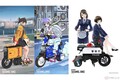 「キルラキル」「ダーリン・イン・ザ・フランキス」に「逮捕しちゃうぞ」「ああっ女神さま」など人気アニメ・漫画とのコラボが実現!! 普通免許で乗れる折りたたみ原付バイク「ICOMA タタメルバイク」コラボスケールキット発売