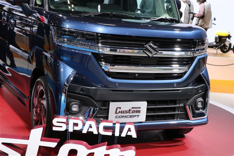 【JMS2023】スペーシア カスタム コンセプト公開　男前フェイスでアンチカスタム派にも？