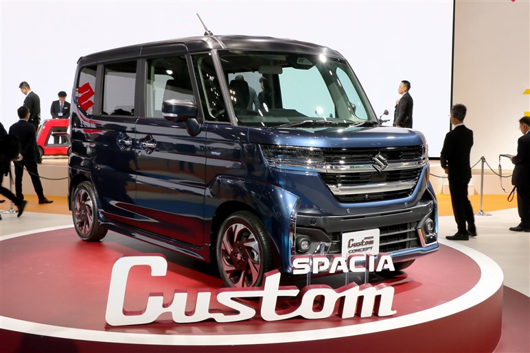 【JMS2023】スペーシア カスタム コンセプト公開　男前フェイスでアンチカスタム派にも？