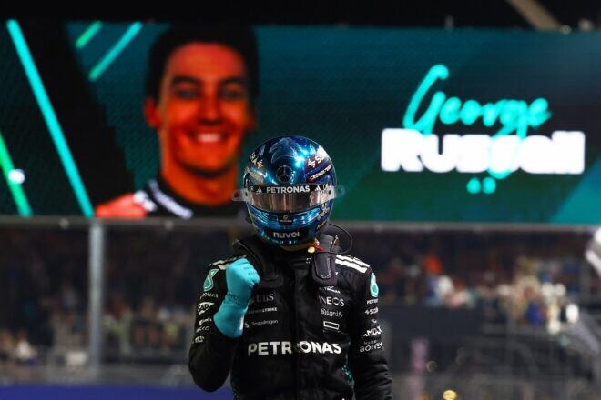 メルセデスのラッセルがコースレコードでポール「このパフォーマンスがどこから来たのか分からない」