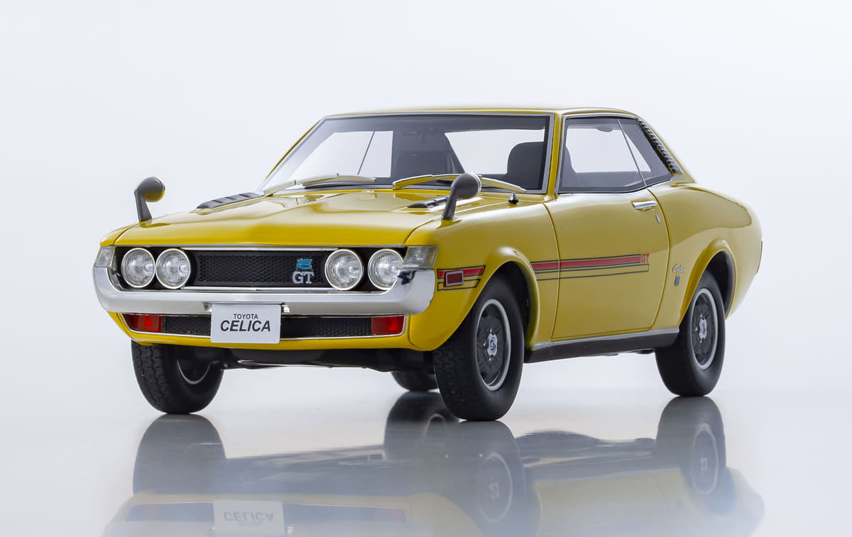 イエロー ポリカの ダルマセリカ 999台限定で降臨 1 18スケールモデル トヨタ セリカ1600gt 京商より販売開始 Auto Messe Web 自動車情報サイト 新車 中古車 Carview