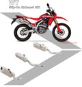 モリワキから CRF250L／Rally用「Slip-On Exhaust MX／B.R.S Front Pipe SUS／SHORT FENDER KIT」が登場！