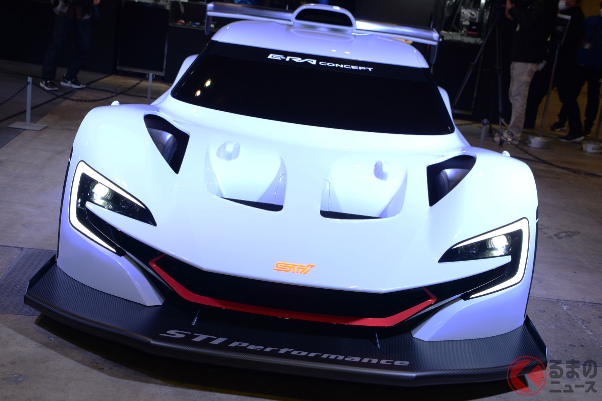 1000馬力超の新型ハイパーカー Sti E Ra 世界初公開 スバルのスゴいハイパーevにsnsで反響はいかに くるまのニュース 自動車情報サイト 新車 中古車 Carview