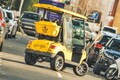 黄色い「ゴルフカート」でロンドンを走る　ユーゴーの新サービス　市民権は得られる？