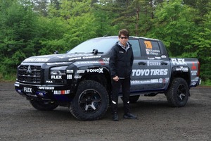 『トライトン』が北海道でラリー参戦、哀川翔・竹岡圭チームを三菱自動車が技術支援