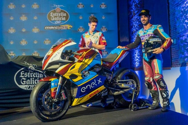 MotoGP：マルケス弟を擁するマークVDSが体制発表。MotoEマシンのカラーリングもお披露目