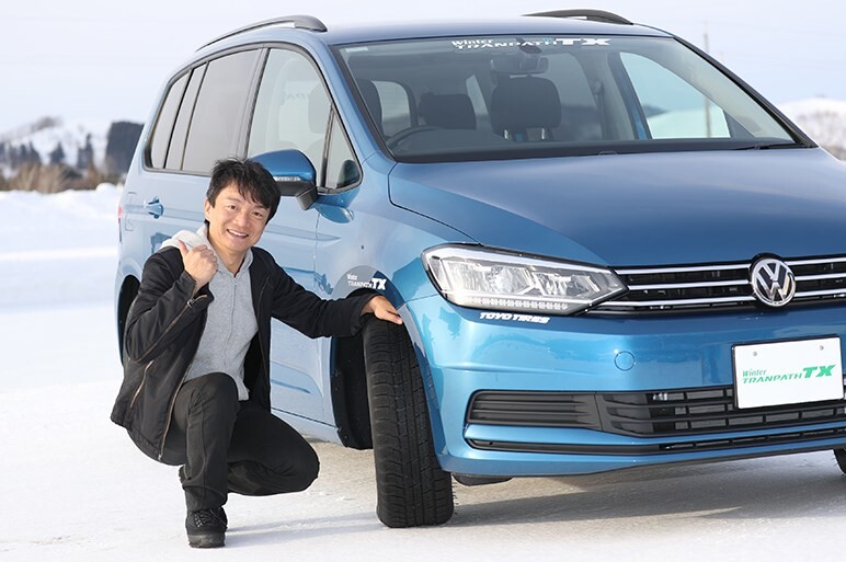 ミニバンやSUV向けに開発されたスタッドレス・トランパスTXに試乗した