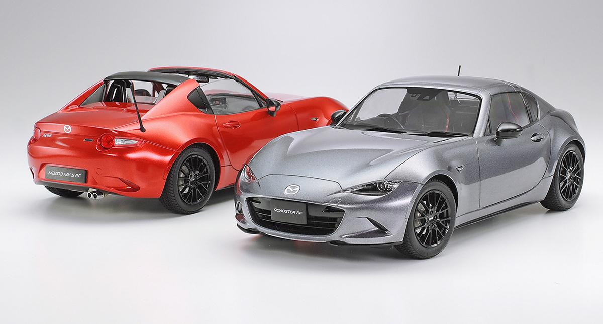 開閉状態を選んで組み立てられる タミヤの1 24スケールプラモデルの最新作はマツダ ロードスターrf Web Cartop 自動車情報サイト 新車 中古車 Carview