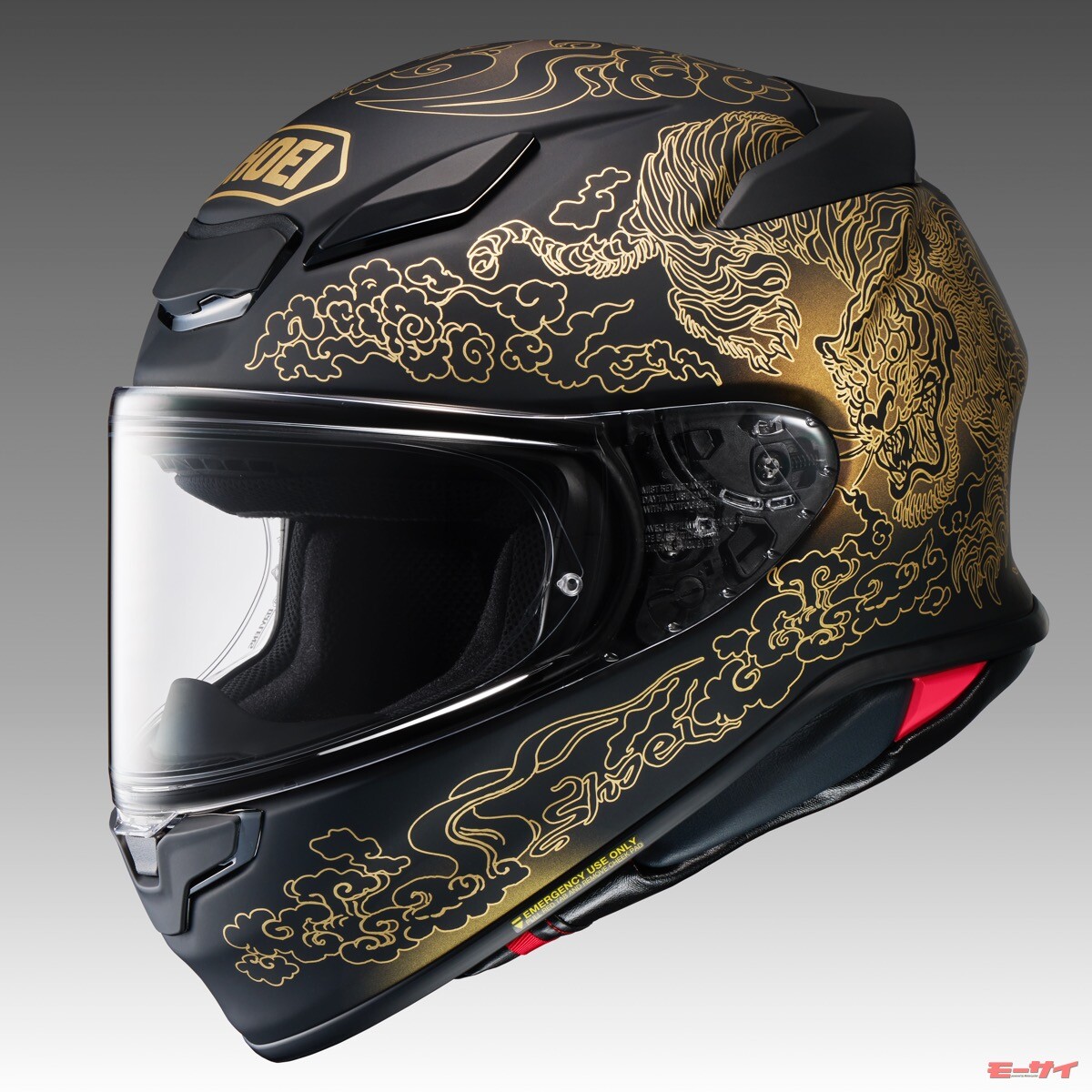 SHOEI「Z-8」シリーズに新グラフィックモデルの「FEARLESS」が追加！74,800円！黒／金か、白／灰の組み合わせから選ぶ