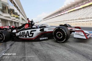 17年ぶりに富士に響いた現行規定のF1エンジンサウンド。ハースF1のテスト初日午前は平川亮が1分18秒538をマーク