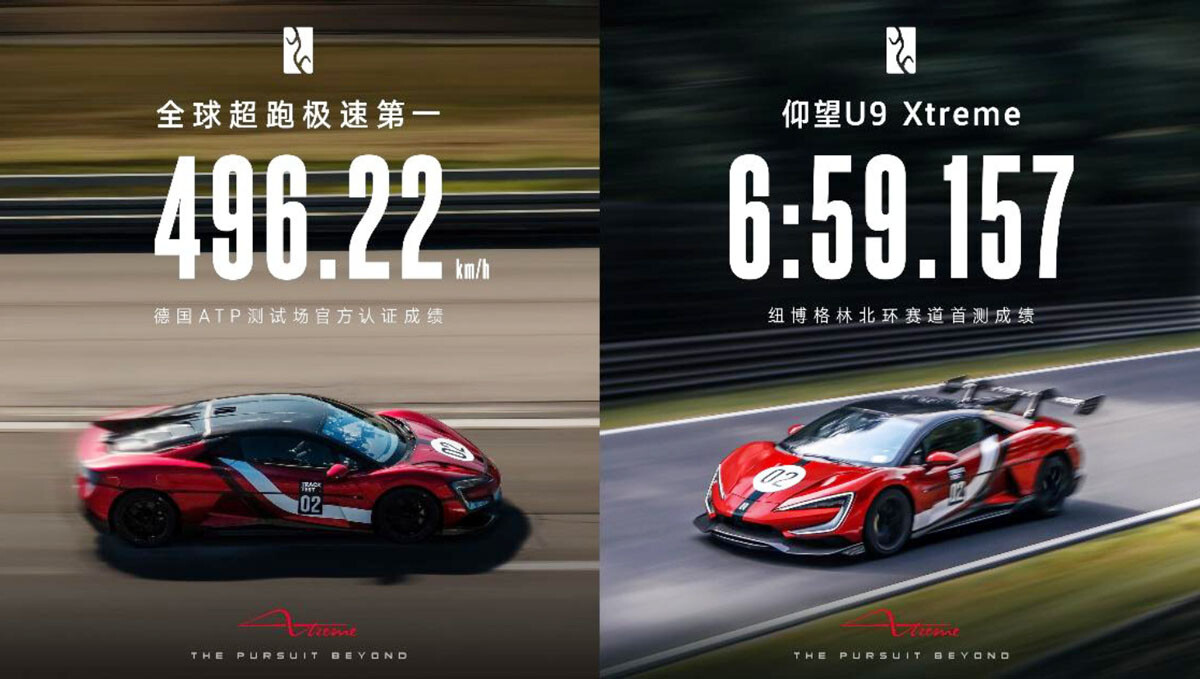 【BYD】3000馬力オーバーで496.22km/h 最高速記録をまたもや更新！【公式動画】