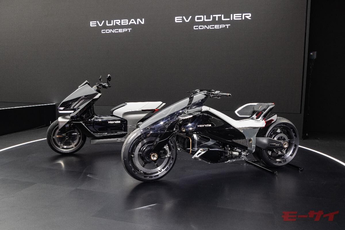 ホンダの電動二輪駆動バイク「EVアウトライヤー」のシートはレブルより低い！【ジャパンモビリティショー2025速報】