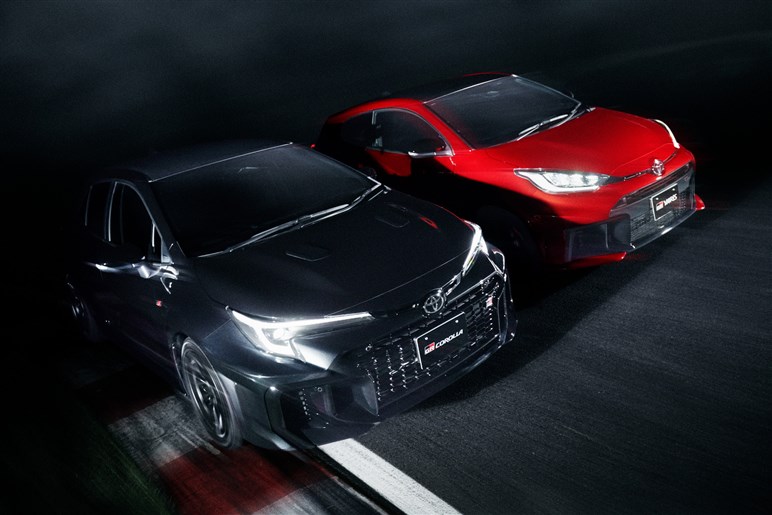 新型「GRカローラ」受注開始。空力改善、8速AT搭載の“エボ仕様”…既存オーナー向けアップグレードも