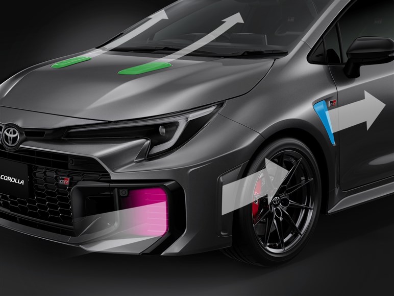 新型「GRカローラ」受注開始。空力改善、8速AT搭載の“エボ仕様”…既存オーナー向けアップグレードも