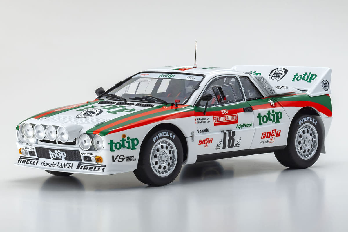 マルティーニ トティップ ウルト が揃い踏み ランチア ラリーマシン が1 18スケールモデルで復活 京商 Auto Messe Web 自動車情報サイト 新車 中古車 Carview
