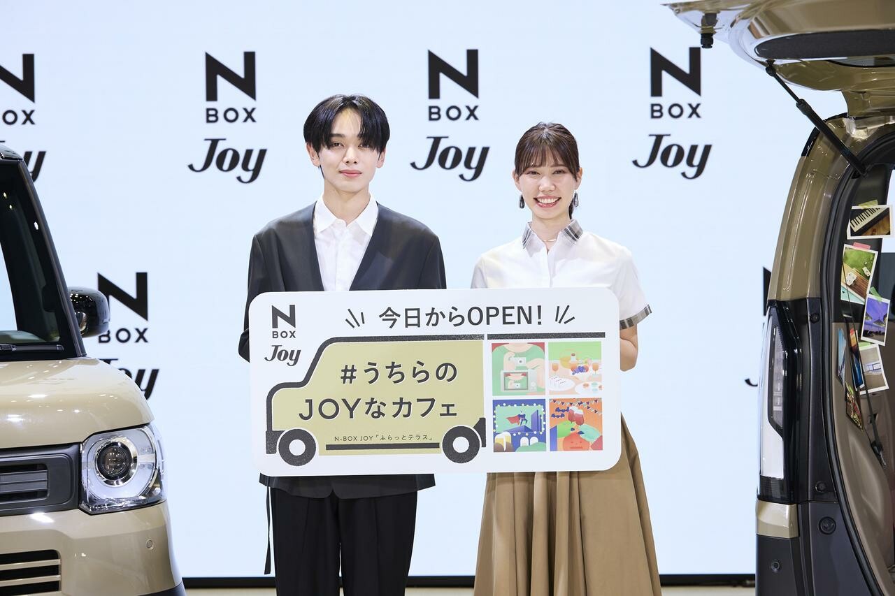 俳優・宮世琉弥さんがN-BOX JOYの魅力を発信！“ふらっとテラス”の世界観をドリンクと楽しむ「#うちらのJOYなカフェ」を東京・渋谷で開催中