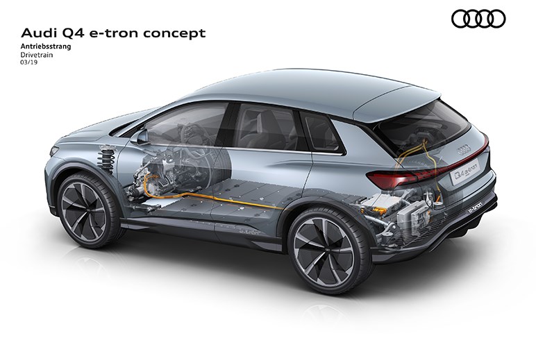 アウディがコンパクト電動SUV、Q4 e-tronコンセプトをジュネーブで発表