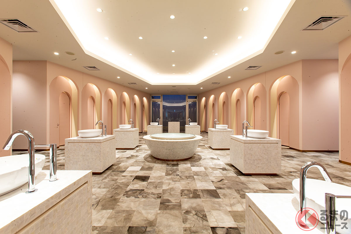 総工費4億円の美術館みたいなトイレ!? VIPルームでしか味わえない「近未来」的機能も 愛知・刈谷PAに誕生