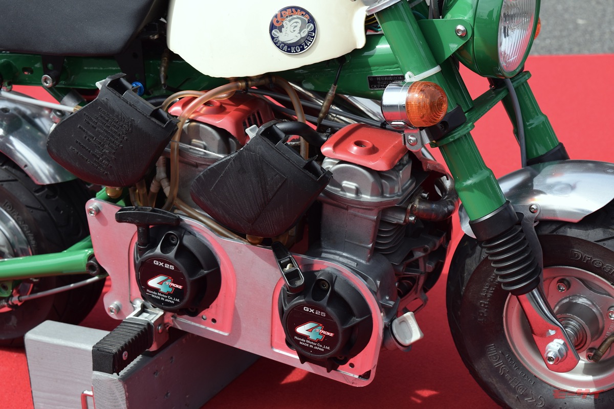 公道走行可能な超ミニバイク 25ccエンジンを2連装した50cc Ckデザイン 仔猿50tt が開発中 モーサイ 自動車情報サイト 新車 中古車 Carview