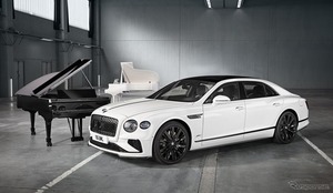 ベントレーとスタインウェイ&サンズ、限定ピアノと『フライングスパー・スピード』発表…職人技を競う