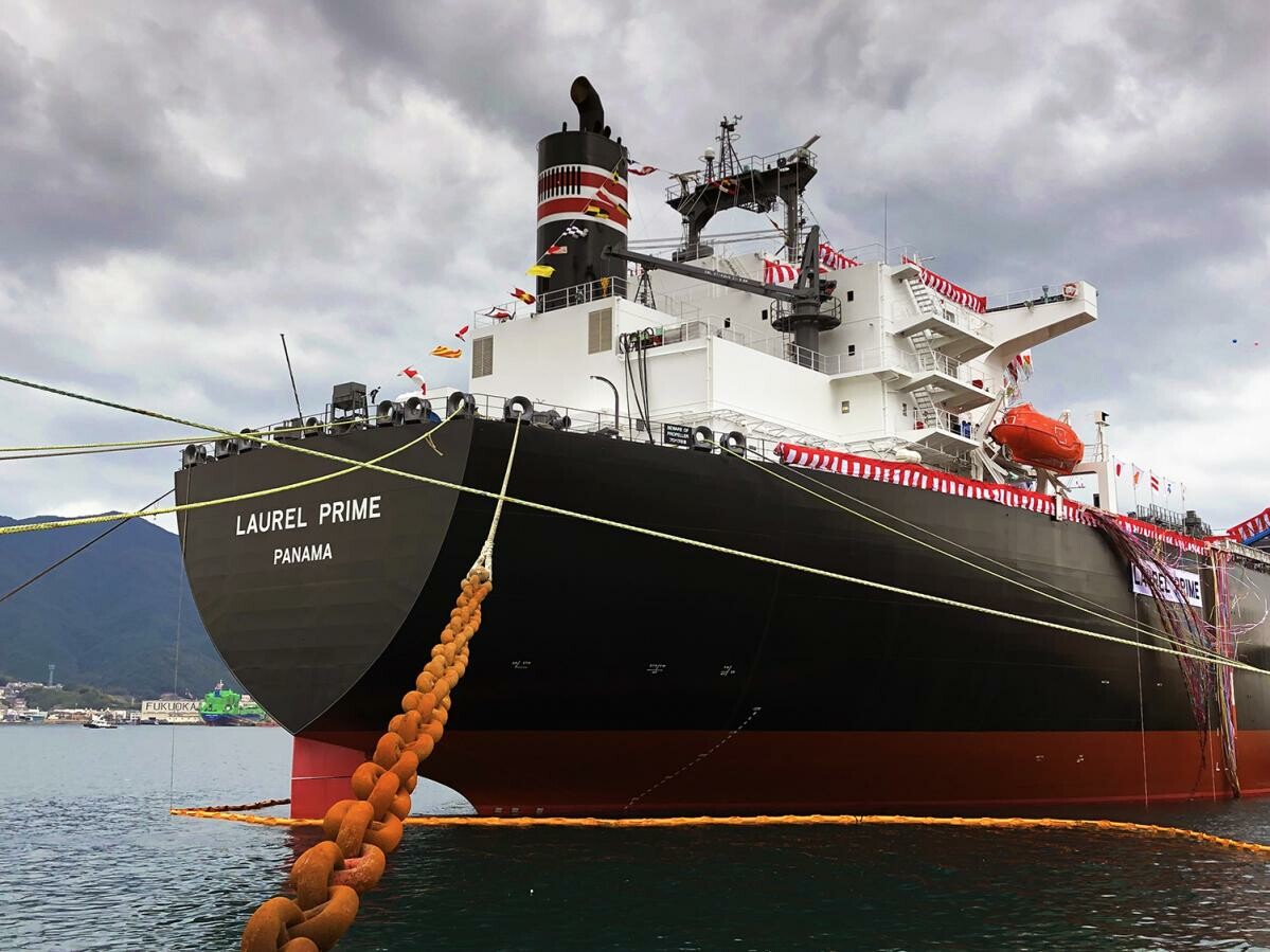 三菱造船：大型LPG運搬船「LAUREL PRIME」の命名式を実施