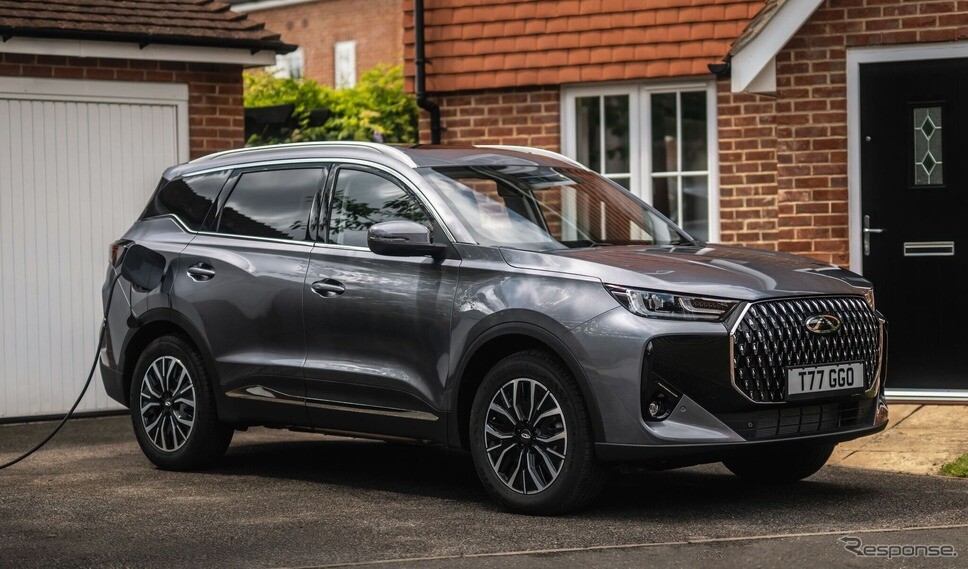 中国チェリー、英国向け第2弾SUV『TIGGO 7』今夏発売へ…EV航続90kmのPHEVも設定