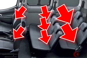 日産の「お手頃ミニバン」が最高！ 全長4.4m「ちょうどいいサイズ」に両側スライド＆「リアクーラー」も付いて「セレナ」より安い！ 270万円で7人乗れる「NV200」とは