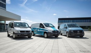 メルセデスベンツ『Vクラス』、商用版『Vito』が30周年…最新EVは航続480km