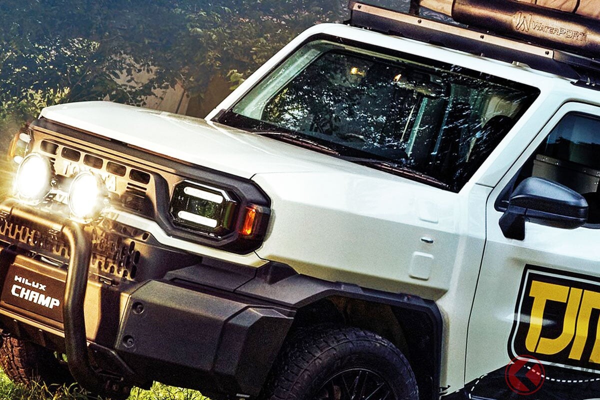 新車約213万円！ トヨタの「究極の実用モデル」が凄い！ 「ハイラックス」より小さい“カクカク”ボディに5速MT＆「人員輸送」仕様も設定！ タイ展開で注目の「ハイラックス チャンプ」とは