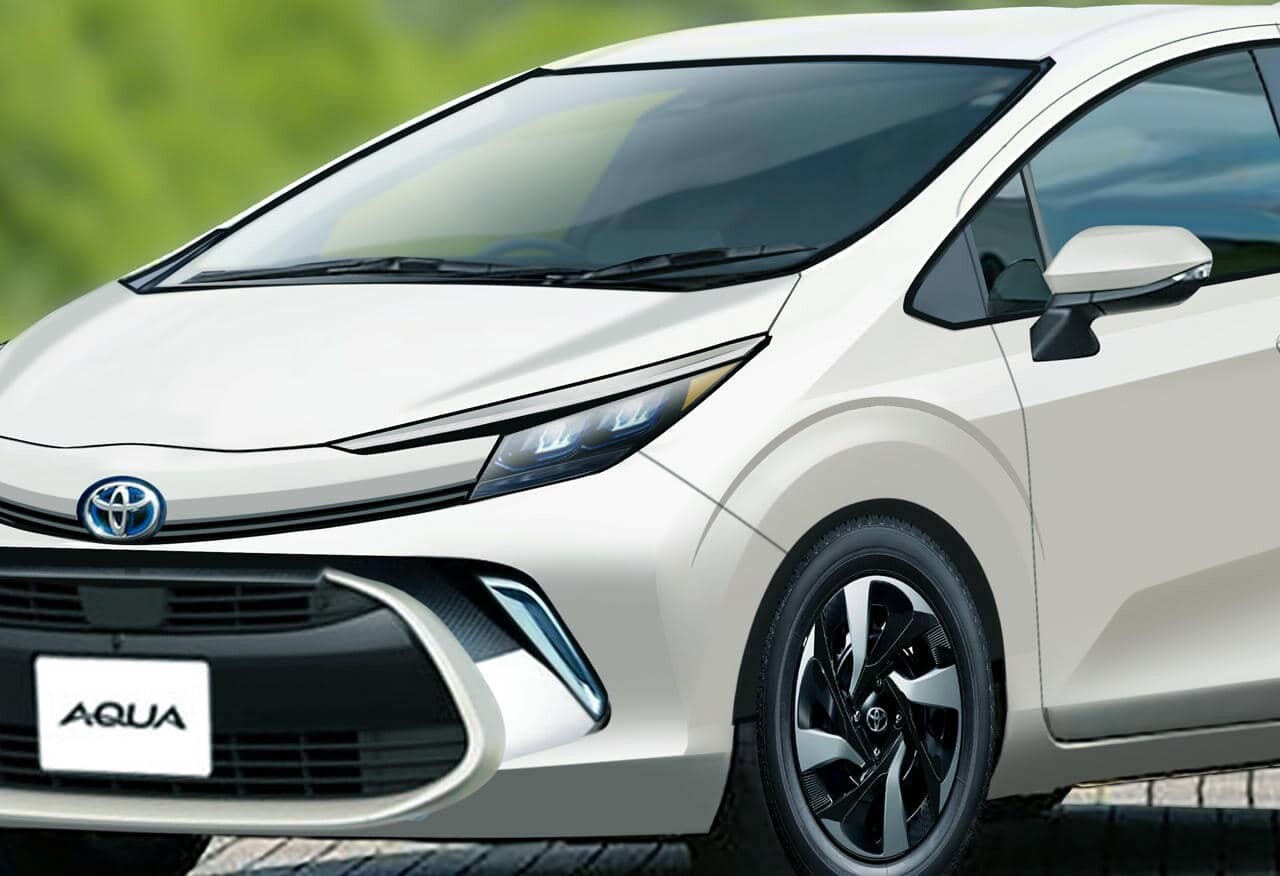 【独自CGで見る】トヨタ「アクア」が初のビッグマイナーチェンジ！ ハンマーヘッドで実現する新デザインの全貌