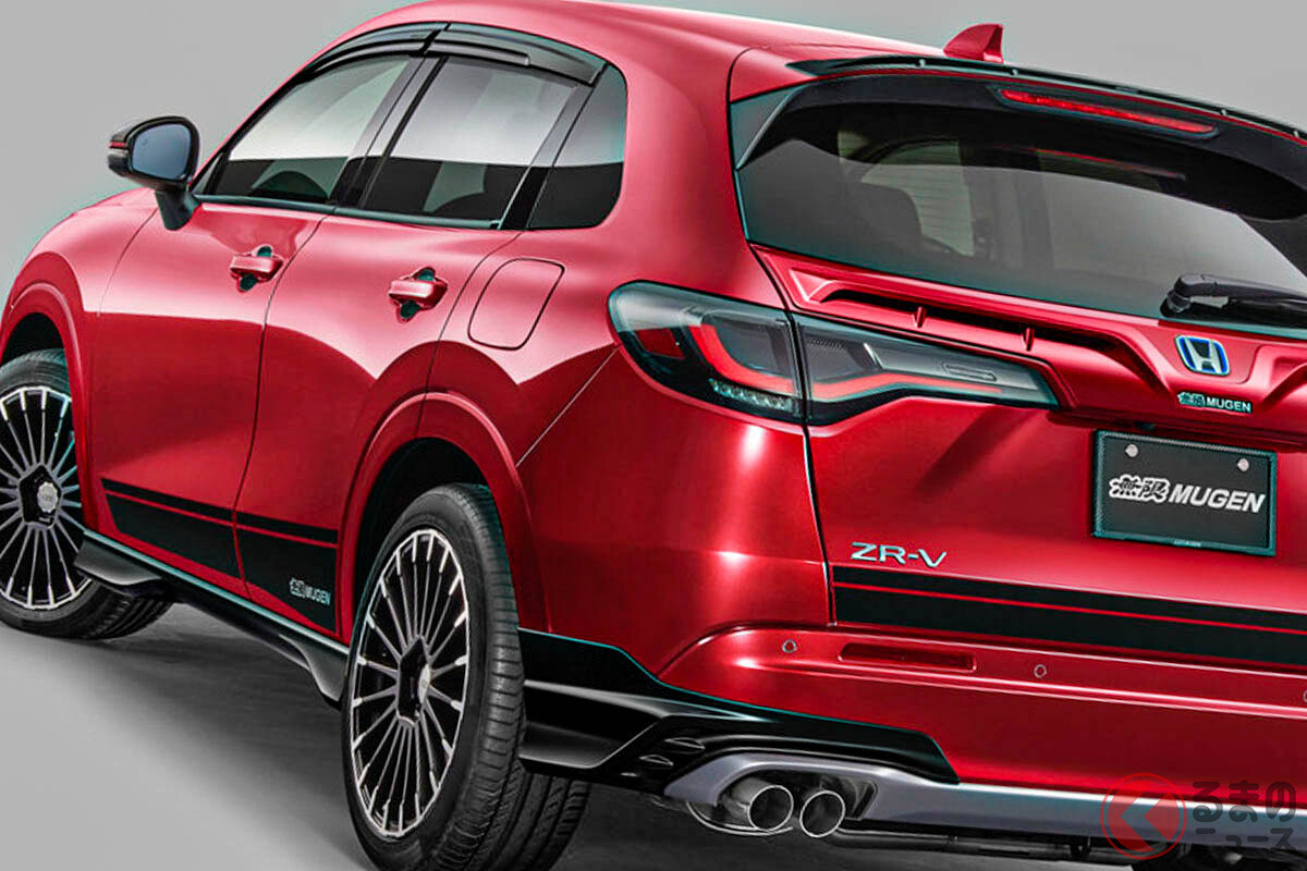 ホンダ新型「SUV」に“4本出し”＆ハイパフォーマンス仕様!? ド迫力な「ZR-V」無限仕様登場！ 追加パーツ発売