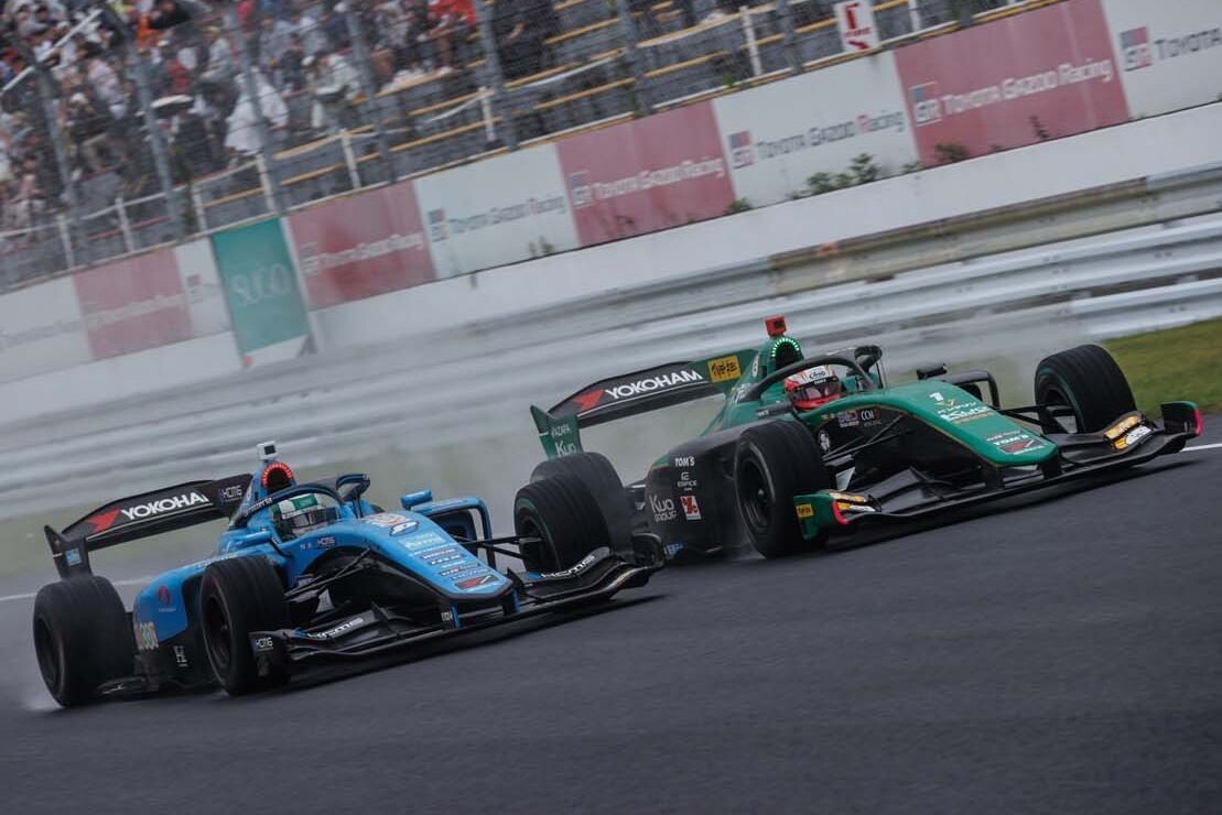 福住仁嶺、ランク首位坪井を豪快にオーバーテイクしSUGOで3位。阪口晴南のおかげ？「ラインを真似してみようと思った」