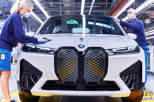 究極のオラ顔SUV！ BMW「iX」生産開始 日本登場は2021年11月予定