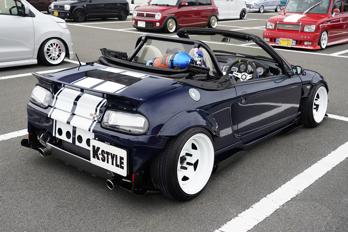 Nos搭載 ビートに夫婦の ペアルック コペン 軽自動車イベントの超個性派オープンkカーが必見 Auto Messe Web 自動車情報サイト 新車 中古車 Carview