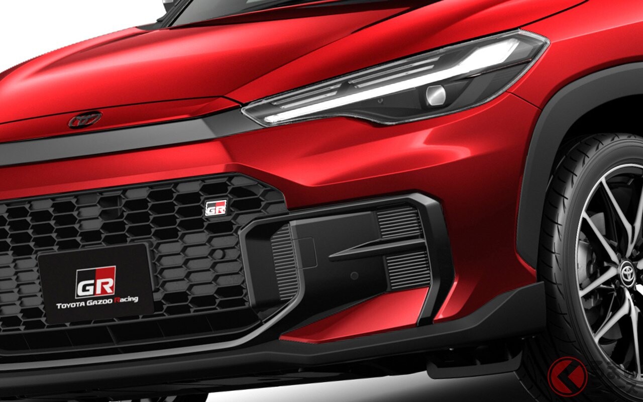 389万円！ トヨタ「新型カローラクロスGR SPORT」発表！ 専用2.0Lハイブリッド＆４WD搭載！ ド迫力の大口顔もイイ！走りと質感を磨いたスポーツ仕様とは