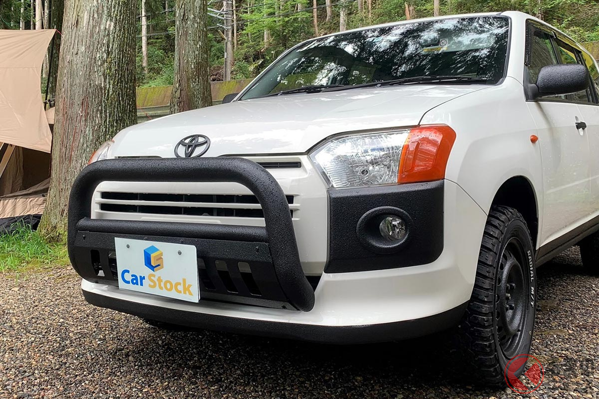 トヨタの商用バン プロボックス 木目デカールがオシャすぎる ごっついグリルガードでワイルドカスタムも くるまのニュース 自動車情報サイト 新車 中古車 Carview