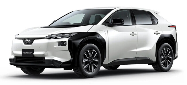 SUBARUソルテラが内外装の一部デザインと電池・充電性能を刷新。車両価格も大幅ダウン