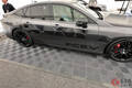 トヨタが新「スポーティセダン」世界初公開！ 漆黒のデザインが凄い！ 「ミライスポーツ」実車展示