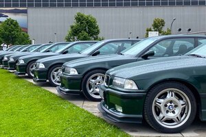 BMW E36型「M3」がヨーロッパ中から大集結！ 純正カラーのブリティッシュ・レーシング・グリーンに眼福【みどり独乙通信】